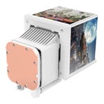 Thermaltake MINECUBE 360 Snow All-in-One CPU Cooler with Quad-LCD + SWAFAN EX12 ARGB