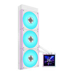 Lian Li Hydroshift II LCD-S 360CL White All-in-One CPU Cooler with LCD and UNI FAN CL