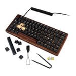 Sharkoon Skiller SGK50 S3 PBT 75% Layout Wood Wired Mechanical Keyboard