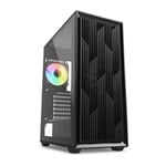 Sharkoon VK2 Black Mid Tower Chassis Tempered Glass inc 4 Fans