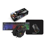 Maxx Tech 4 in 1 RGB Gaming Starter Kit Keyboard, Mouse, Pad & Headset