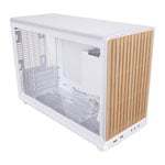 Open Box Lian Li A3 mATX Glass Edition Wood White Small Form Factor Steel Mesh PC Gaming Case