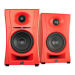 KALI LP-UNF 4" 2-Way Powered Loudspeaker System w/Bluetooth (Pair) Red