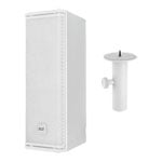 RCF NXL 14-A Compact Active Point Source Speaker (White)+ Stand Adapter