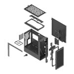 HAVN BF 360 Black Premium Mid Tower Tempered Glass Chassis
