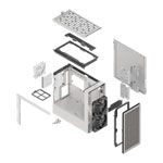 HAVN BF 360 White Premium Mid Tower Tempered Glass Chassis