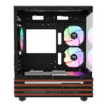 Thermaltake View 170 WS ARGB MicroATX Tower Tempered Glass Black PC Gaming Case