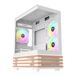 Thermaltake View 170 WS ARGB MicroATX Tower Tempered Glass Snow PC Gaming Case