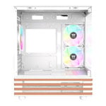 Thermaltake View 170 WS ARGB MicroATX Tower Tempered Glass Snow PC Gaming Case