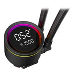 CiT Pro Glacier 120mm Intel / AMD Black CPU Liquid Cooler With Display