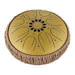 Meinl Sonic Energy Gold Medium Octave Steel Tongue Drum 10" - C Major, 8 Notes, 432 Hz