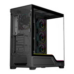 Powercool Pulsar Tempered Glass Black Mid Tower Gaming Case