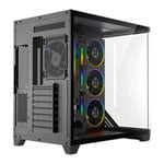 Powercool Venus Black Tempered Glass Mid Tower Gaming Case