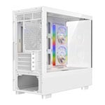 Powercool Gravity Tempered Glass White MicroATX Tower Gaming Case