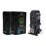 IDX 2 x CUE-J150 Batteries With Free VL-2X Battery Charger