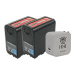 IDX 2 x SL-F70/PD Batteries With Free UC-PD1SU USB-C Charger