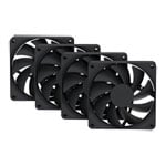 HYTE FA12 120mm PWM Fan 4 Pack Pitch Black