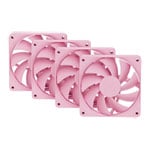 HYTE FA12 120mm PWM Fan 4 Pack Strawberry Milk