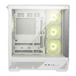 MSI MAG PANO 130R PZ Mid-Tower Tempered Glass White PC Gaming Case