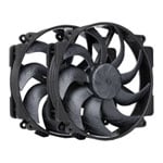 Noctua NF-A14x25r G2 PWM Sx2-PP chromax.black 140mm Dual Fans Pack