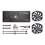 Noctua NF-A14x25r G2 PWM Sx2-PP chromax.black 140mm Dual Fans Pack
