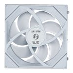 Lian Li UNI FAN SL Infinity Wireless 140mm Reverse Blade ARGB PWM Fan White