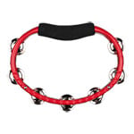 Meinl Traditional ABS Series Hand Held ABS Tambourine Red w/Nickel-Plated Jingles