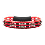 Meinl Traditional ABS Series Hand Held ABS Tambourine Red w/Nickel-Plated Jingles