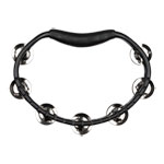 Meinl Percussion Headliner Series Molded ABS Dual-Row Tambourine Black