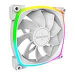 Montec RX120 PWM White 120mm Reversible ARGB PWM Triple Fan Pack