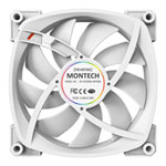 Montec RX120 PWM White 120mm Reversible ARGB PWM Triple Fan Pack