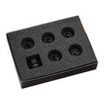 EK-Quantum Torque HDC 12 Compression Fitting 6-Pack - Satin Black