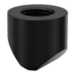 EK-Quantum Torque Static FF 45° Adapter - Satin Black
