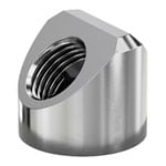 EK-Quantum Torque Static FF 45° Adapter - Nickel