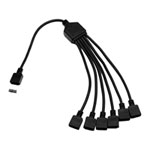 EK 300mm D-RGB 6-Way Splitter Cable