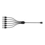 EK 300mm D-RGB 6-Way Splitter Cable