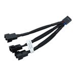 EK-Cable 100mm Y-Splitter 3-Fan PWM Fan Splitter Cable
