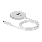 Club3D 25W Wireless Charger Qi 2.2 MagSafe Compatible Magnetic Pad - White