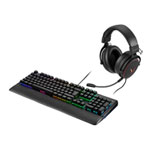 Medion ERAZER Supporter X20 + Mage P20 RGB Mechanical Gaming Keyboard + Headset Bundle