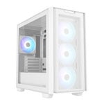 Open Box ASUS A21 PLUS MicroATX ARGB White Gaming Case