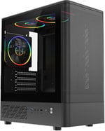 CiT F3 Mesh Tempered Glass Black Micro-ATX Tower Gaming Case