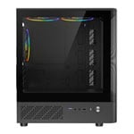 CiT F3 Mesh Tempered Glass Black Micro-ATX Tower Gaming Case