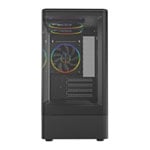 CiT F3 Mesh Tempered Glass Black Micro-ATX Tower Gaming Case