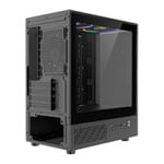 CiT F3 Mesh Tempered Glass Black Micro-ATX Tower Gaming Case
