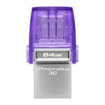 Kingston DataTraveler microDuo 3C 64GB Dual Interface USB OTG Flash Drive