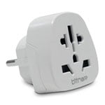 Bitmore BM-EC830DE Compact World to EU Travel Adapter 175+ Countries