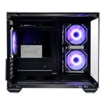 Cooler Master Elite 481 Wood Black Dual Chamber RGB MicroATX Tower Tempered Glass PC Case