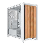CORSAIR FRAME 4000D Wood RS White Mid Tower Tempered Glass PC Case