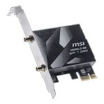 MSI HERALD BE9400 Wi-Fi 7 Tri-Band PCIe x1 Expansion Card with High-Gain Antenna