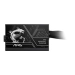 MSI MAG A650BN PCIE5 II 650W Wired 80+ Bronze ATX 3.1 Black Power Supply